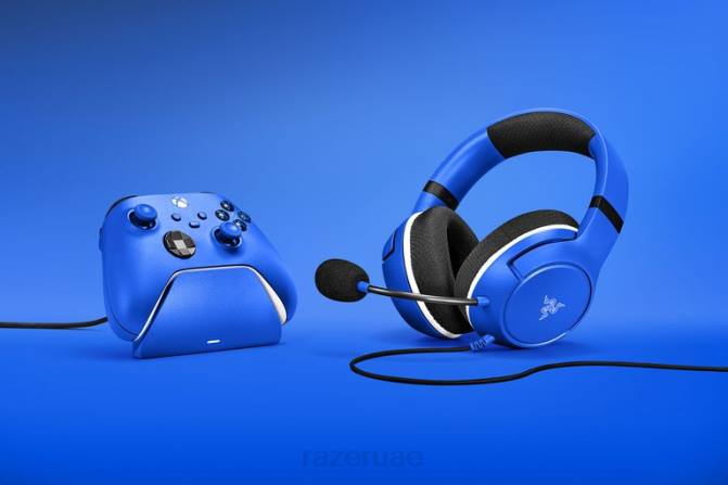 Razer حزمة الثنائي الأساسية لأجهزة إكس بوكس 2PZV175 وحدة التحكم صدمة زرقاء