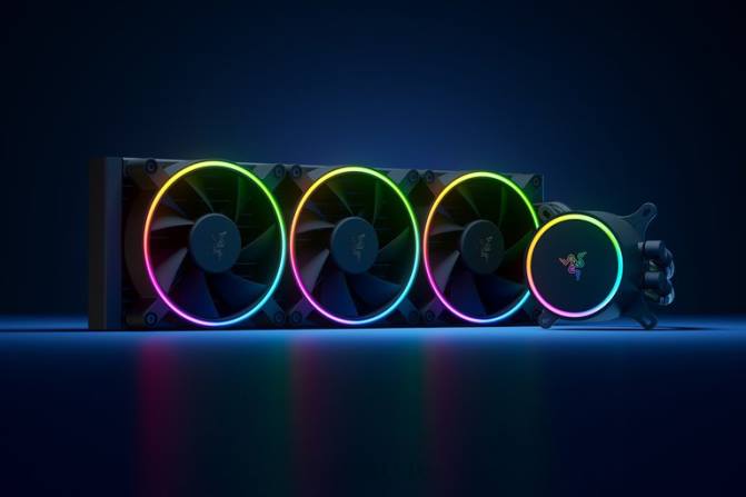 Razer مبرد سائل هانبو كروما آر جي بي آيو (غطاء مضخة آر جي بي) 2PZV18 مكون الكمبيوتر لون واحد