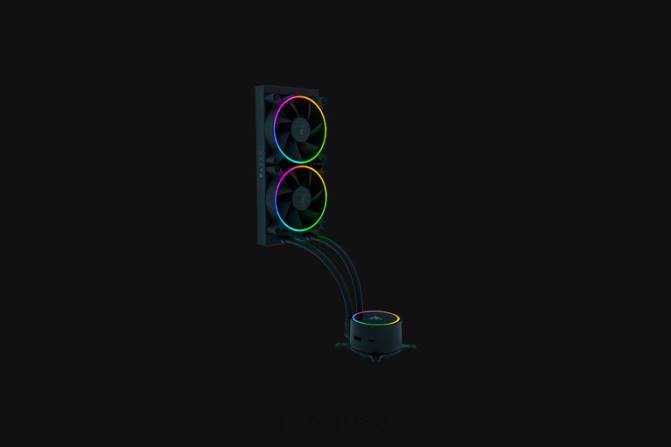 Razer مبرد سائل هانبو كروما آر جي بي آيو (غطاء مضخة آر جي بي) 2PZV19 مكون الكمبيوتر لون واحد