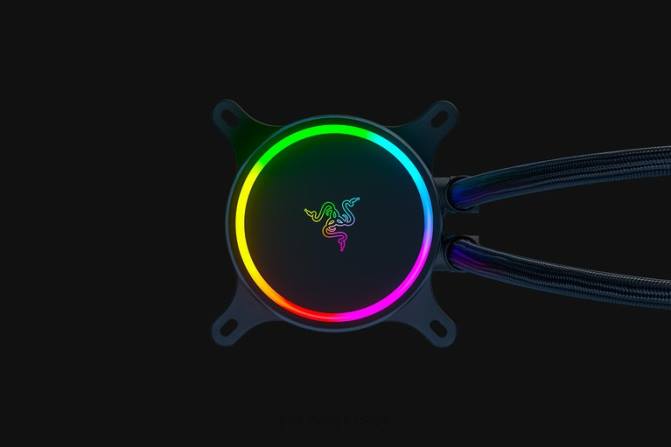 Razer مبرد سائل هانبو كروما آر جي بي آيو (غطاء مضخة آر جي بي) 2PZV19 مكون الكمبيوتر لون واحد