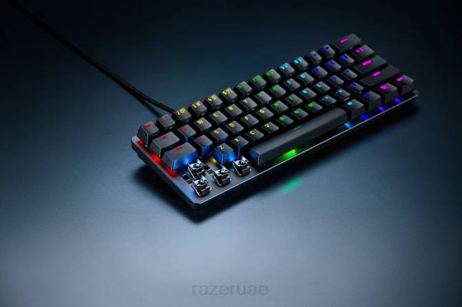 Razer هنتسمان ميني تناظري - أمريكي 2PZV73 لوحة المفاتيح لون واحد