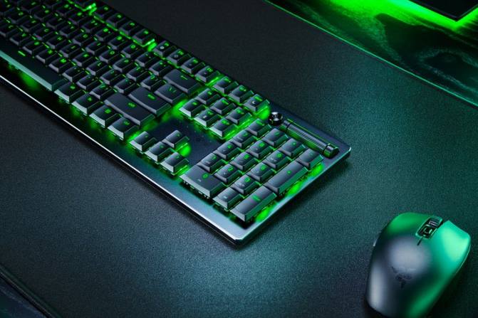 Razer Deathstalker V2 Pro - التبديل البصري الخطي - الولايات المتحدة 2PZV65 لوحة المفاتيح أسود