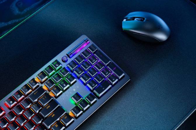 Razer Deathstalker V2 Pro - التبديل البصري الخطي - الولايات المتحدة 2PZV65 لوحة المفاتيح أسود