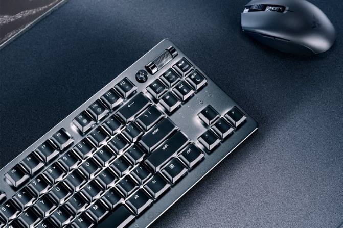 Razer Deathstalker V2 Pro Tenkeyless - مفتاح بصري نقري - الولايات المتحدة 2PZV66 لوحة المفاتيح أسود
