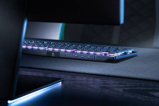 Razer Deathstalker V2 Pro Tenkeyless - مفتاح بصري نقري - الولايات المتحدة 2PZV66 لوحة المفاتيح أسود