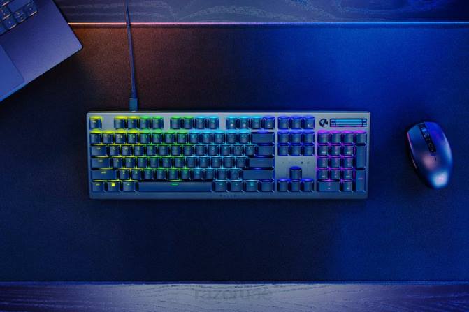 Razer Deathstalker v2 - مفتاح بصري قابل للنقر - الولايات المتحدة 2PZV67 لوحة المفاتيح لون واحد