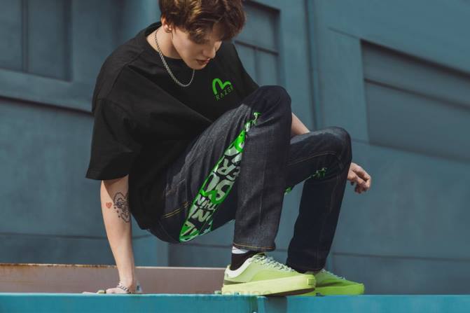 Razer طباعة Evisu Daicock مع جينز مطرز بالجزرة #2017 2PZV192 ثياب لون واحد