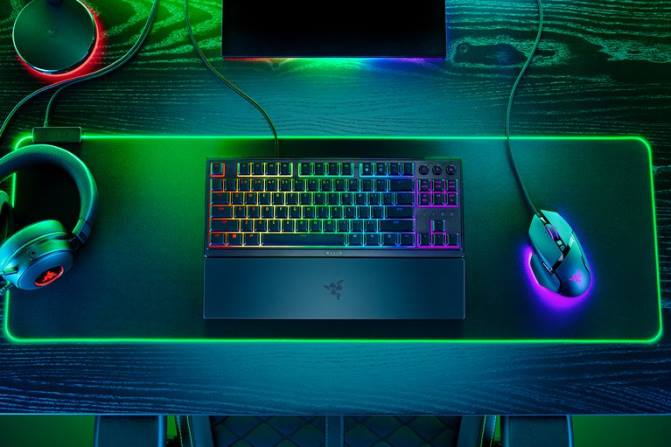 Razer Ornata v3 بدون مفتاح - لنا 2PZV76 لوحة المفاتيح لون واحد