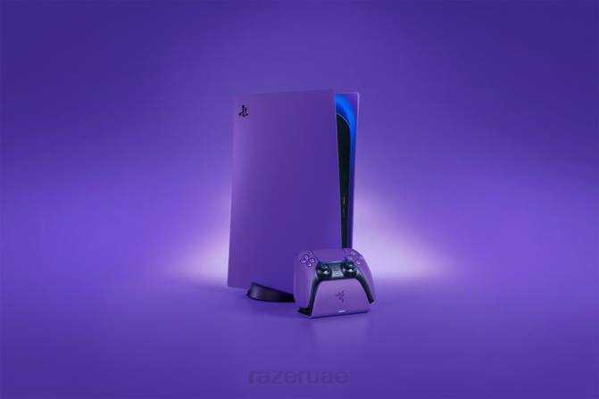 Razer حامل شحن سريع لجهاز PS5 2PZV172 وحدة التحكم أرجواني