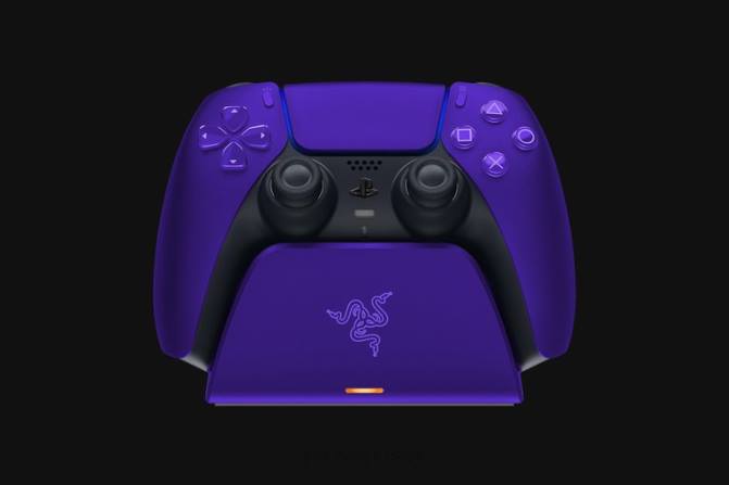 Razer حامل شحن سريع لجهاز PS5 2PZV172 وحدة التحكم أرجواني