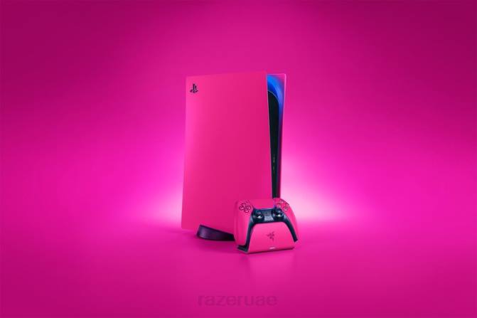 Razer حامل شحن سريع لجهاز PS5 2PZV173 وحدة التحكم لون القرنفل