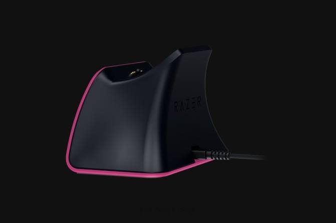 Razer حامل شحن سريع لجهاز PS5 2PZV173 وحدة التحكم لون القرنفل