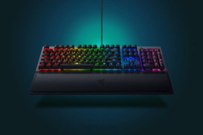 Razer بلاك ويدو v3 - المفتاح الأصفر - لنا 2PZV61 لوحة المفاتيح أسود