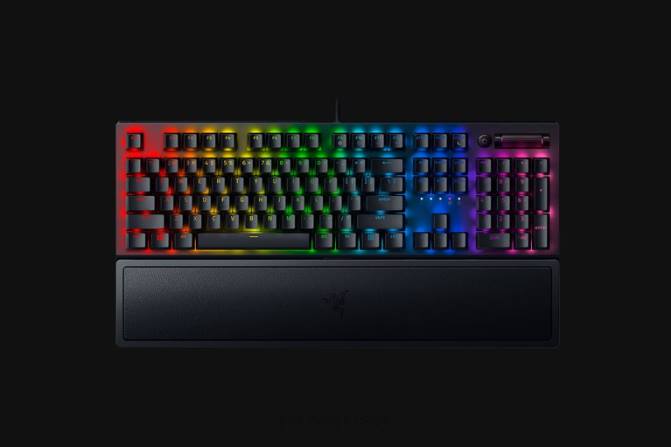 Razer بلاك ويدو v3 - المفتاح الأصفر - لنا 2PZV61 لوحة المفاتيح أسود