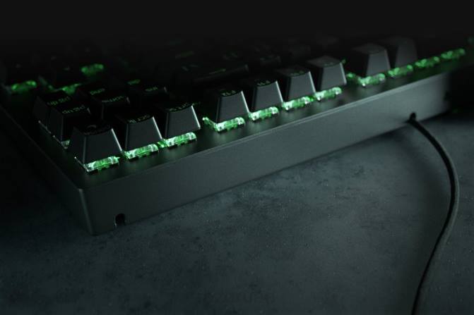 Razer بلاك ويدو v3 بدون مفتاح - مفتاح أصفر - لنا 2PZV62 لوحة المفاتيح أسود