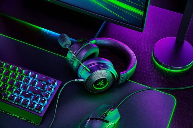Razer فرط كراكن v3 2PZV95 صوت الألعاب لون واحد